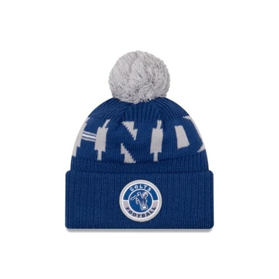 Blue Indianapolis Colts Hat - New Era NFL Historic Cold Weather Sport Knit Beanie USA9302567